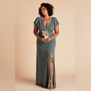 birdy grey kensie dress Sky Blue Bridesmaid Dress Matte Satin Size Small